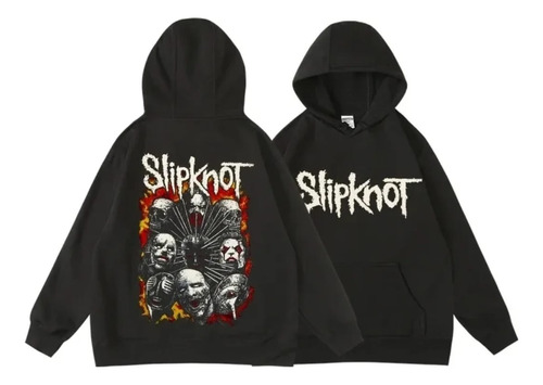 Moletom Frio Streetwear Blusão Blusa Forrada Slipknot Rock
