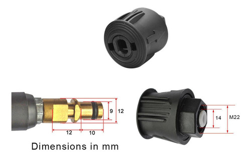 Nuevo Adaptador De Manguera De De Plástico M22 14mm
