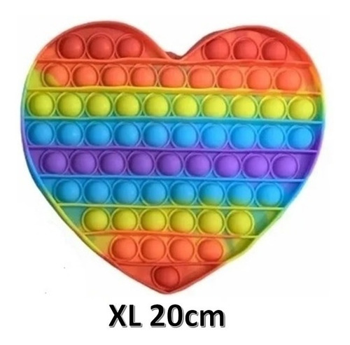 Imagen 2 de 2 de Pop It Xl Gigante Multicolor Importado 100 Burbujas Original