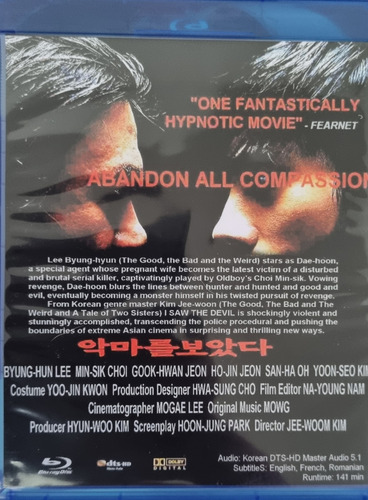 I Saw The Devil 2010 Blu Ray Subtitulos