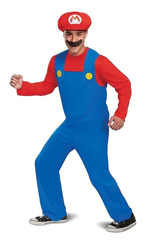 Disfraz De Mario Bros Para Jóvenes/adultos Halloween 