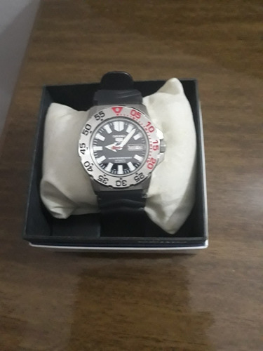 Relógio Seiko Monster Automático, Pulseira De Borracha