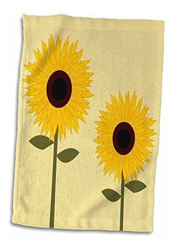 3d Rose Simply Sunflowers Fondo Amarillo Claro Twl 24647 1 T