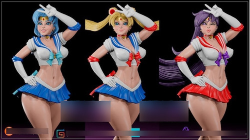 Archivo Stl Impresión 3d - Sailor Moon Pack - Digital Darks