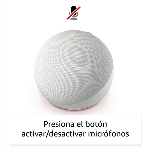 Asistente Virtual Amazon Echo Dot 5ta Gen Blanco Color Glaci
