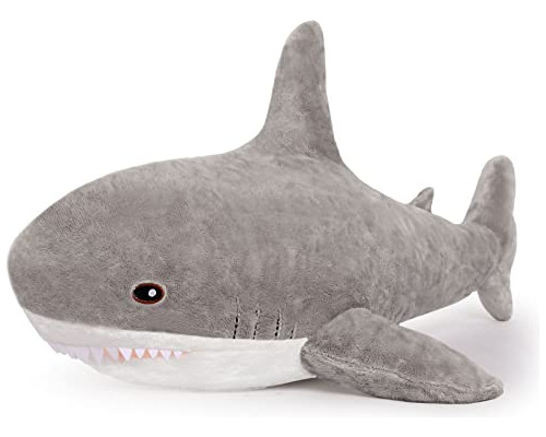 Morismos Shark Pillow Stuffed Shark Plush Grande, Baby Shark