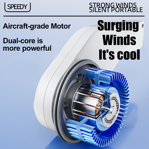 D Ventilador De Cuello Portátil: Portátil, Recargable,