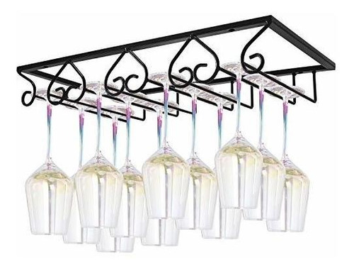 Mocoum Copas De Vino Rack Bajo Gabinete Stemware Rack, Copa 