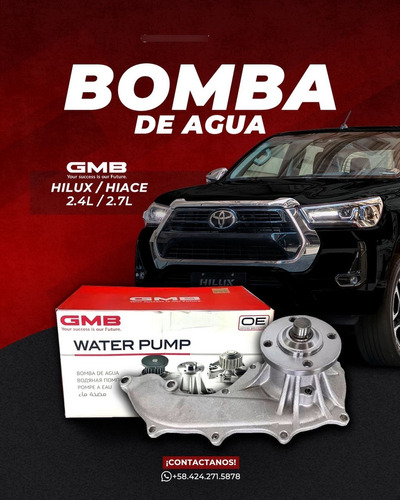 Bomba De Agua Hilux Hiace 2.4 2.7