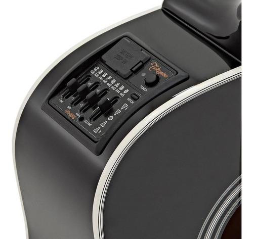 Violão Takamine Ef341sc Preto Tampo Sólido Japonês Com Case