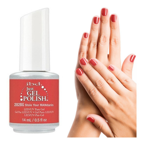 Gel Polish Ibd Profesional Uñas Stole Your Mandarin 14ml Color Naranja