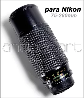 A64 Lente Para Nikon 75-260mm 1:4.5 Zoom Macro Foto Video