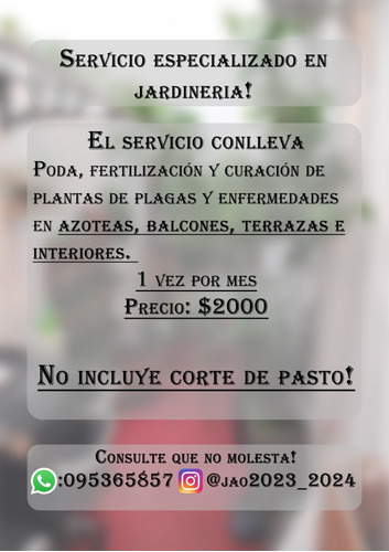 Servicio Especializado De Jardinería 