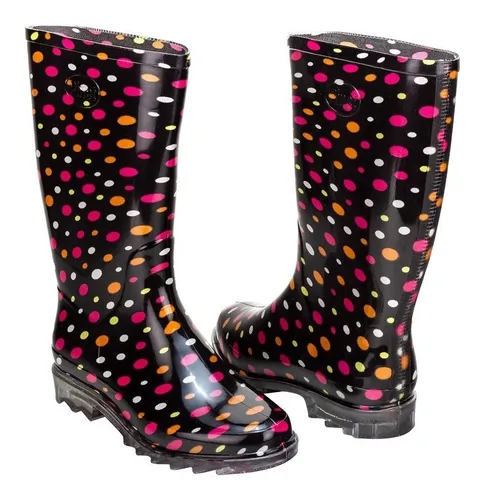 Botas Lluvia Hule Dama Pinet Antiderrapante