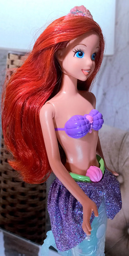 Muñeca Disney La Sirenita Ariel Luces Brillantes Mattel 2005 (Usado)