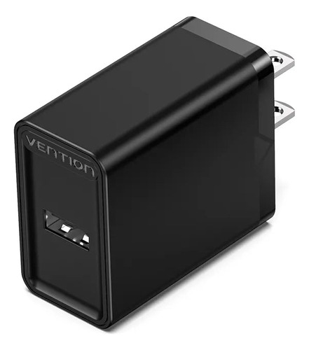 Cargador De Pared Vention 12w Con 1 Puerto Usb 2.4a Negro