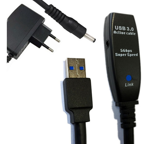 Imagem 2 de 5 de Extensor Usb 3.0 Ativo Repetidor A Macho X A Fêmea 30 Metros