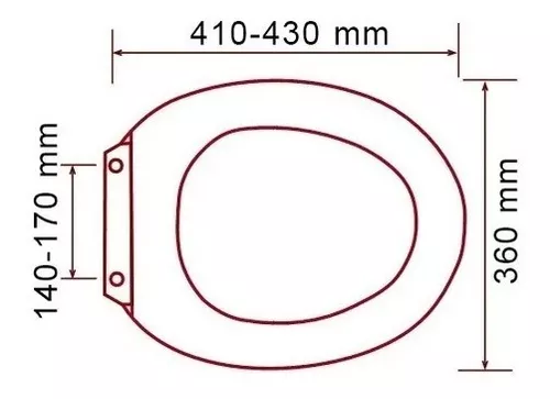 Asiento Tapa Inodoro Baño Universal Modelo Reforzado Oferta