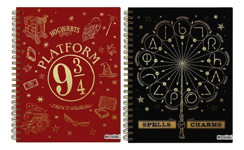 Cuaderno Mooving Espiral A4 Tapa Dura 96 H Ray Harry Potter