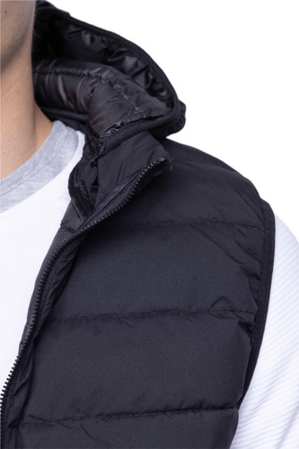 Campera Chaleco Hombre Inflado Ultra Liviano Capucha Abrigo