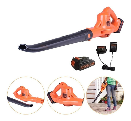 Soprador De Folhas A Bateria 20v Lsw221 Black Decker
