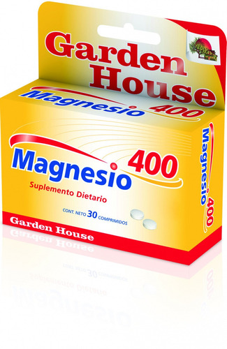 Suplemento Dietario Magnesio 400 Garden House X 30 Comp