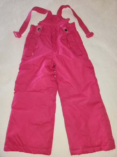 Pantalon Ski-snowb Sugar Girl Tipo Mono Tirantes Rosa 3-4 Yr