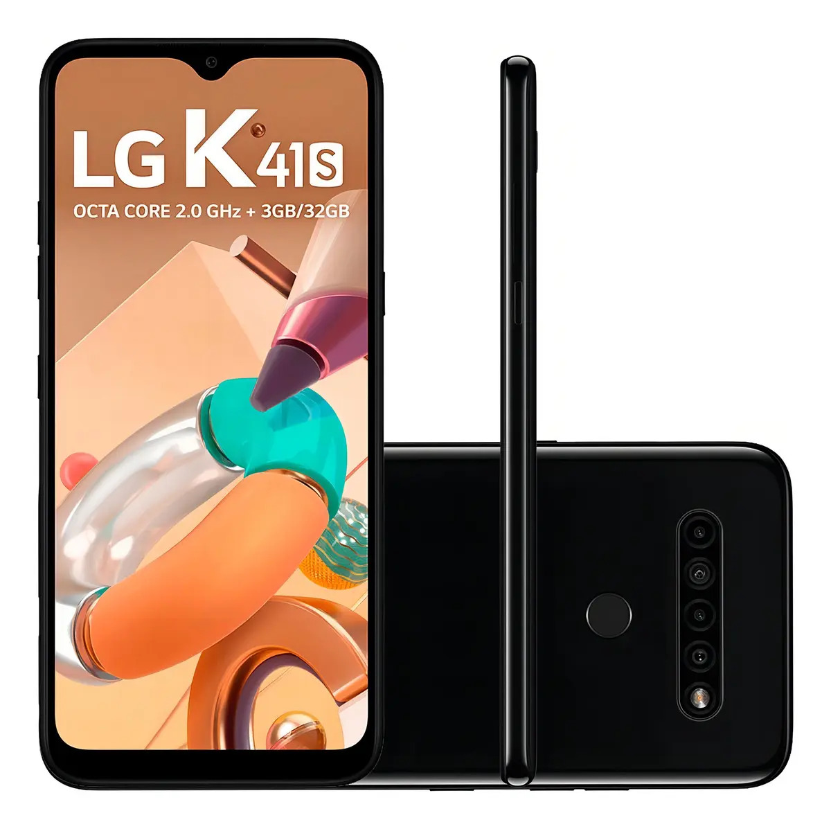 Smartphone LG K41s 4g Tela 6,55 32gb Preto 3gb Ram LG (Novo com caixa aberta)