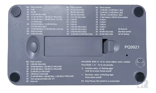 Relógio De Xadrez Digital Leap Pq9921 E Jogo De Peças Grátis