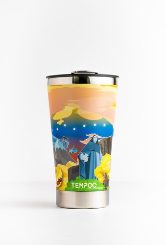 Vaso Cerveceros Termico Tapa Antisalpicadura Tempo 17 Oz