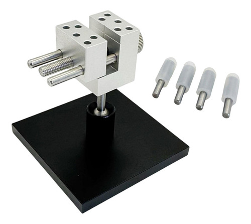 Mini Torno De Em Miniatura, 4 Haste De Fixação E Base