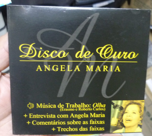 Cd  Ângela Maria  -  Disco De Ouro  -  Cd De Divulgação -b58