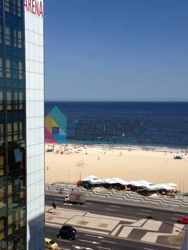 Imagem 5 de 15 de Apartamento Em Copacabana Com Vista Mar, Quadra Da Praia De 3 Quartos!! - Cpap31211