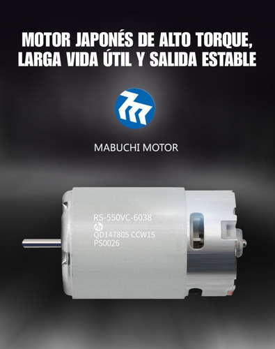 Imagen 4 de 9 de Taladro Inalámbrico Vido 18v Con Maleta Y Accesorios