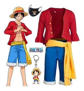 lector huella visto ropa Disfraz Luffy One Piece | MercadoLibre 📦