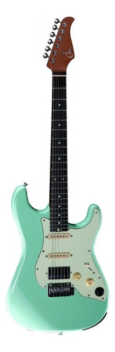 Guitarra eléctrica Gtrs S800 de american basswood surf green brillante con diapasón de palo de rosa