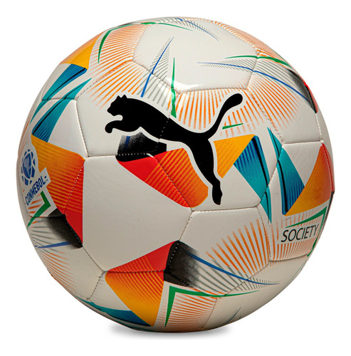 Bola de futebol Puma BOLA SOCIETY CUMBRE CONMENBOL 084598 nº 5 Unidade x 1 unidades cor puma white-multi colour