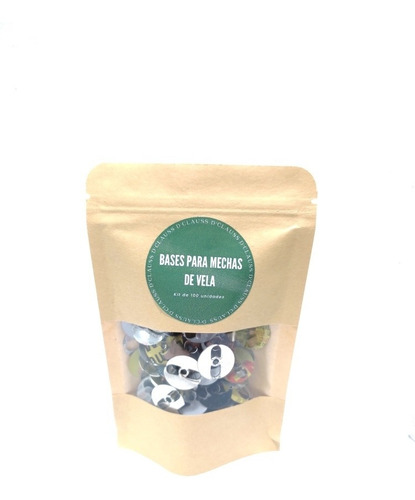 Imagen 1 de 1 de Porta Mechas Para Velas En Frasco Kit De 100 Unidades