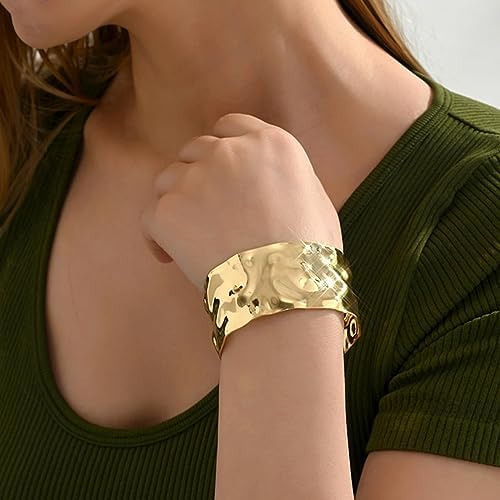 Pulseira De Punho De Ouro Aonklot Para Mulheres, Punhos De