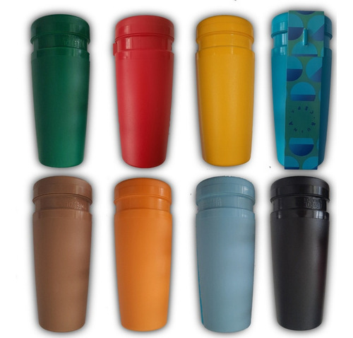 Despolvillador De Yerba Mate Pack 12 Un - Quita/saca Polvo Color 10 Colores: Negro/rosa/amarillo/rojo/azul Petroleo//verde/gris/celeste/beige/blanco