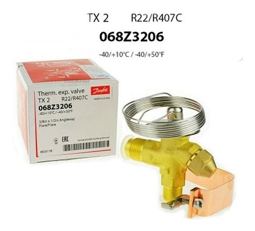 Válvula Expansión Danfoss Termostática, R22/r407c