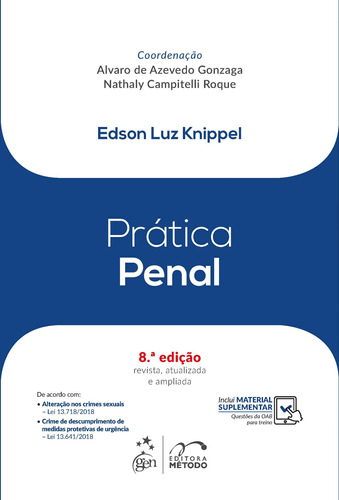 Prática Penal, de Edson Luz Knippel. Editora Forense Ltda., capa mole em português, 2019