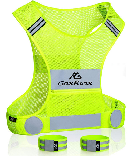 ''chaleco Reflectante Para Correr Con Bandas De Brazo''