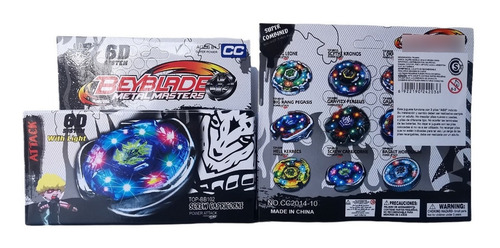 Imagen 2 de 2 de Beyblade Trompo Metal Master Con Luz X 1 Unidad