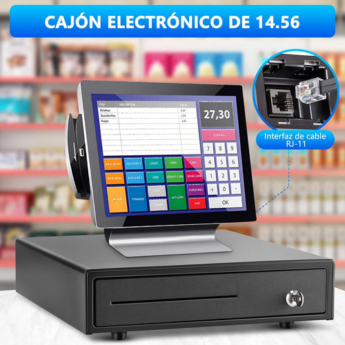 Caja Registradora Para Negocio Con Cerradura Automatico Rj11