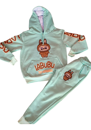 Conjunto De Pans De La Bubu Verde Menta Bordado 6 Años