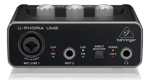 Interfaz de audio Behringer U-phoria Um2