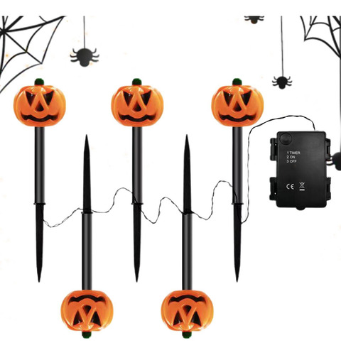 Estacas De Jardín De Calabaza De Halloween Marcador Para Ext