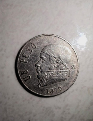 Moneda Un Peso 1970 Morelos