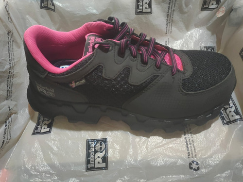 Imagen 2 de 3 de Tenis Timberland Pro De Seguridad Negro Rosa Nuevos No. 23